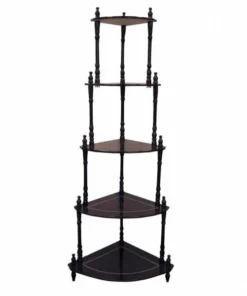 Convenience Concepts Cherry 5-Tier Corner Stand