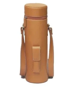 Picnic Gift 4005-BR Enclave Leather Wine Tote Single Bottle Carrier - Brown
