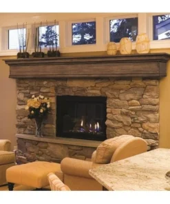 Jensendistributionservices The Savannah 60 in. Shelf or Mantel Shelf; Unfinished