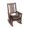 Giftmark 4200C Mission Style Childrens Rocking Chair with Upholstered Seat - Cherry