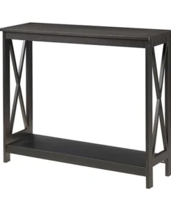 Highboy Oxford Console Table With Black Finish