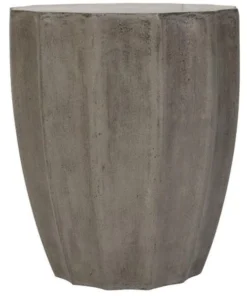 Safavieh VNN1010A Jaslyn Concrete Accent Table; Dark Grey - 17.7 x 15.3 x 15.3 in.