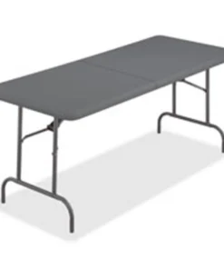 Iceberg Enterprises Iceberg ICE65477 IndestrucTable Too Bifold Table; Charcoal - 96 in.