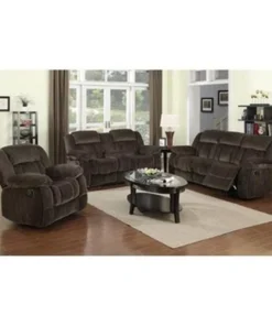 Sunset Trading Teddy Bear 3 Piece Reclining Living Room Set