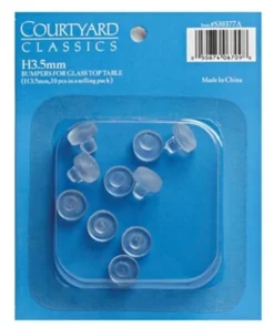 Patio Master SJ0377A 10 Piece Glass Top Table Bumper