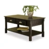 Winsome 20238 Black Beechwood COFFEE TABLE TWO DRAWERS ONE BOTTOM SHELF