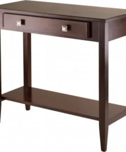 Winsome Trading 94136 Richmond Console Hall Table Tapered Leg - Antique Walnut