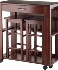Doba-Bnt 3 Piece Fremont Space Saver Set; Walnut