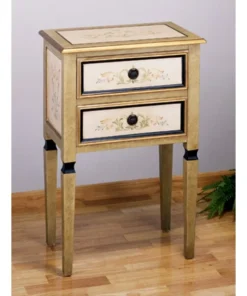 Meyda Tiffany 15X24X36H Scroll 2 Drawer Occas. Table"