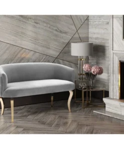 Tov Furniture Adina Velvet Loveseat