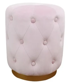 Tov Furniture Skylar Velvet Ottoman