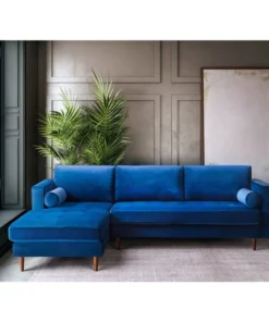 Tov Furniture Como Velvet Sectional Laf