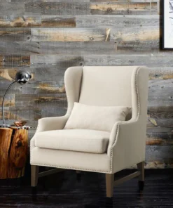 Tov Furniture Devon Linen Wing Chair
