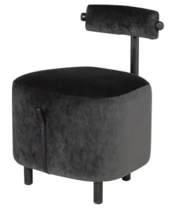 Nuevo Pewter Velvet Seat