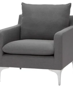 Nuevo Slate Grey Sofa, Fabric