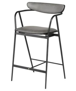 Nuevo Dove Leather / Ebonized Oak