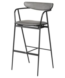 Nuevo Dove Leather / Ebonized Oak