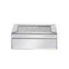 Elegant Decor 10 Inch Rectangle Crystal Jewelry Box Silver Royal Cut Crystal