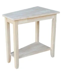 International Concepts Keystone Accent Table, Unfinished