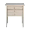 International Concepts Accent Table with Drawers, Unfinished
