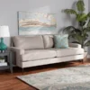 Baxton Studio Davidson Modern and Contemporary Beige Fabric Upholstered Sofa