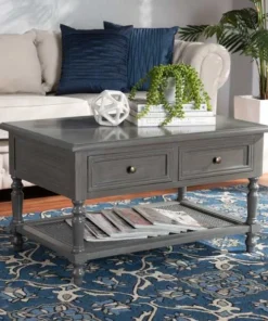 Baxton Studio 33.5 W, 21.7 L, 18.1 H