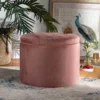 Baxton Studio Livana Contemporary Glam and Luxe Blush Pink Velvet Upholstered Storage Ottoman