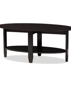 Baxton Studio Ancelina Modern Wenge Brown Finished Coffee Table