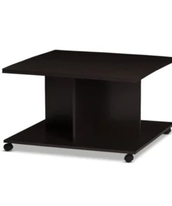 Baxton Studio Cladine Modern Wenge Brown Finished Coffee Table