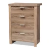 Baxton Studio Laverne Modern Oak Brown Finished 4-Drawer Chest
