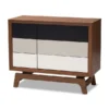 Baxton Studio Svante Mid-Century Multicolor Finished Wood 6-Drawer Chest