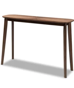 Baxton Studio Wendy Mid-Century Walnut Finished Wood Console Table