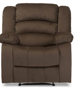 Baxton Studio Hollace Modern and Contemporary Taupe Microsuede 1-Seater Recliner