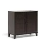 Baxton Studio Glidden Dark Brown Wood Modern Shoe Cabinet (Short)