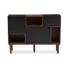 Baxton Studio Anderson Mid-century Oak and Espresso Wood Sideboard Storage Cabinet