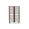 Baxton Studio Gisela Oak and White 2-tone Shoe Cabinet With 4 Door