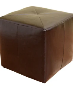 Baxton Studio Aric Bonded Leather Ottoman