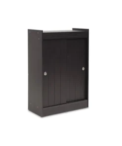 Baxton Studio Espresso Shoe-Rack Cabinet