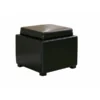 Baxton Studio Black Tate Storage Ottoman