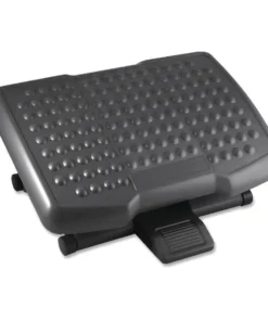 Lorell Adjustable Height Footrest, 6.50", Black