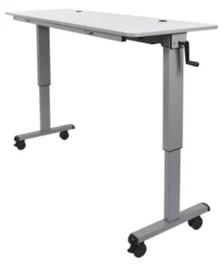 Luxor Rectangle FlipTop Table, 59" W, 30" to 45-1/4" H, Gray