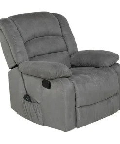 Relaxzen Massage Rocker Recliner, USB, Gray