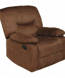 Relaxzen Rocker Recliner, Brown Microfiber