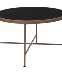 Flash Furniture Round Coffee Table, 29.5" W, 29.5" L, 17.5" H, Glass Top, Clear