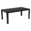 Flash Furniture Rectangle Coffee Table, 43.25" W, 23.5" L, 17.75" H, Glass Top, Black