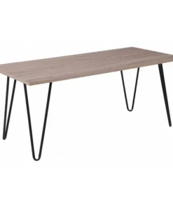 Flash Furniture Rectangle Coffee Table, 42.25" W, 19.75" L, 18" H, Laminate Top, Wood Grain