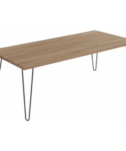 Flash Furniture Rectangle Coffee Table, 47.25" W, 23.5" L, 17.5" H, Laminate Top, Wood Grain