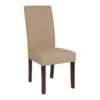 Flash Furniture Accent Chair, 21-1/2" x 40", Upholstery Color: Beige, Series: Greenwich