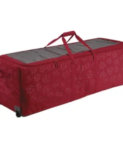 Classic Accessories Holiday Tree Rolling Storage Duffel, Red