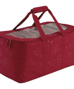 Classic Accessories Holiday Lights Storage Duffel, Cranberry